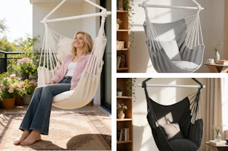 walmart hammock swing chair collage