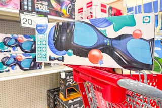 jetson hoverboard sitting on a target cart