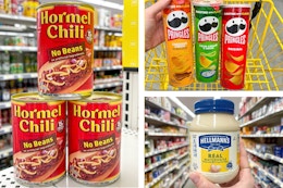 dollar general groceries 3-photo collage