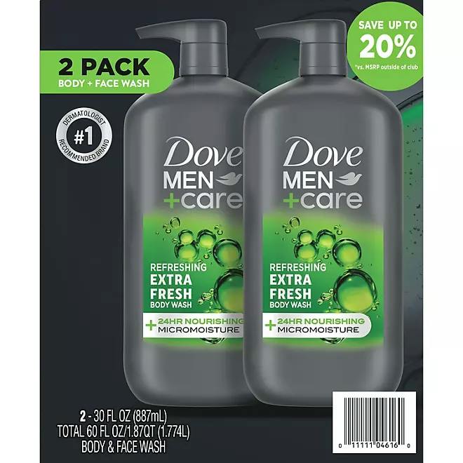 Dove Men+Care Body Wash 2-Pack
