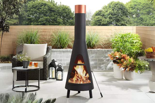 This Wood Burning Chiminea Is Now $104 at Walmart (Reg. $197) card image