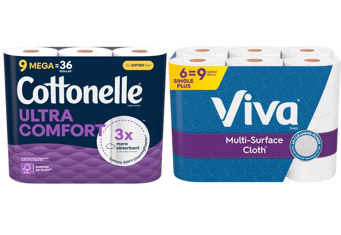 1 Cottonelle + 1 Viva