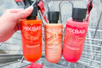 3 mixbar body washes in a cart