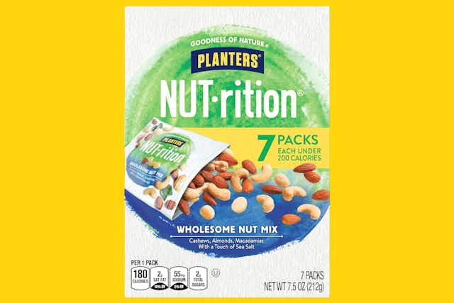 Planters Nut-rition Wholesome Nut Mix 7-Pack, as Low as $3.46 on Amazon card image