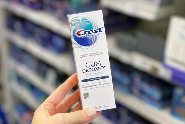 Crest Pro-Health Gum Detoxify Toothpaste 3-Pack, Now $14 on Amazon card image