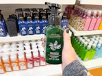 hand soap being held