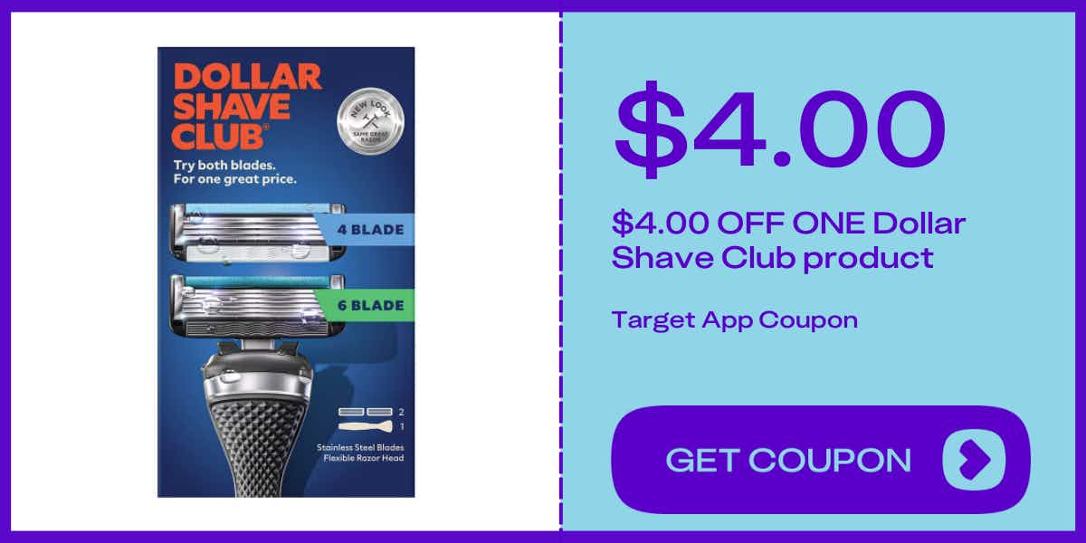 dollar shave club 4-blade and 6-blade razor