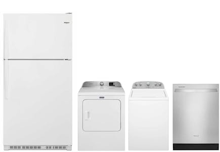 Washer, Dryer, Dishwasher, Refrigerator Bundle