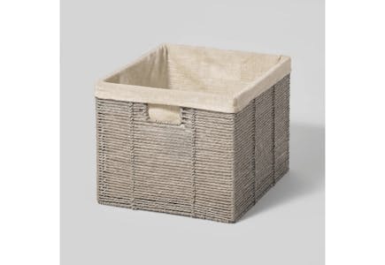 Brightroom Large Woven Milk Crate
