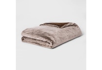 Threshold Faux Fur Weighted Blanket