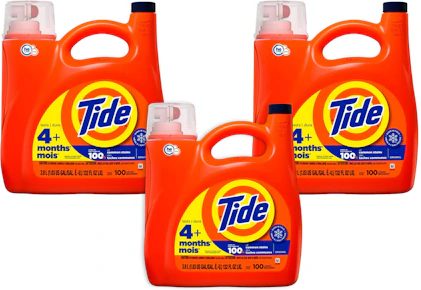 3 Tide Jumbo Detergents