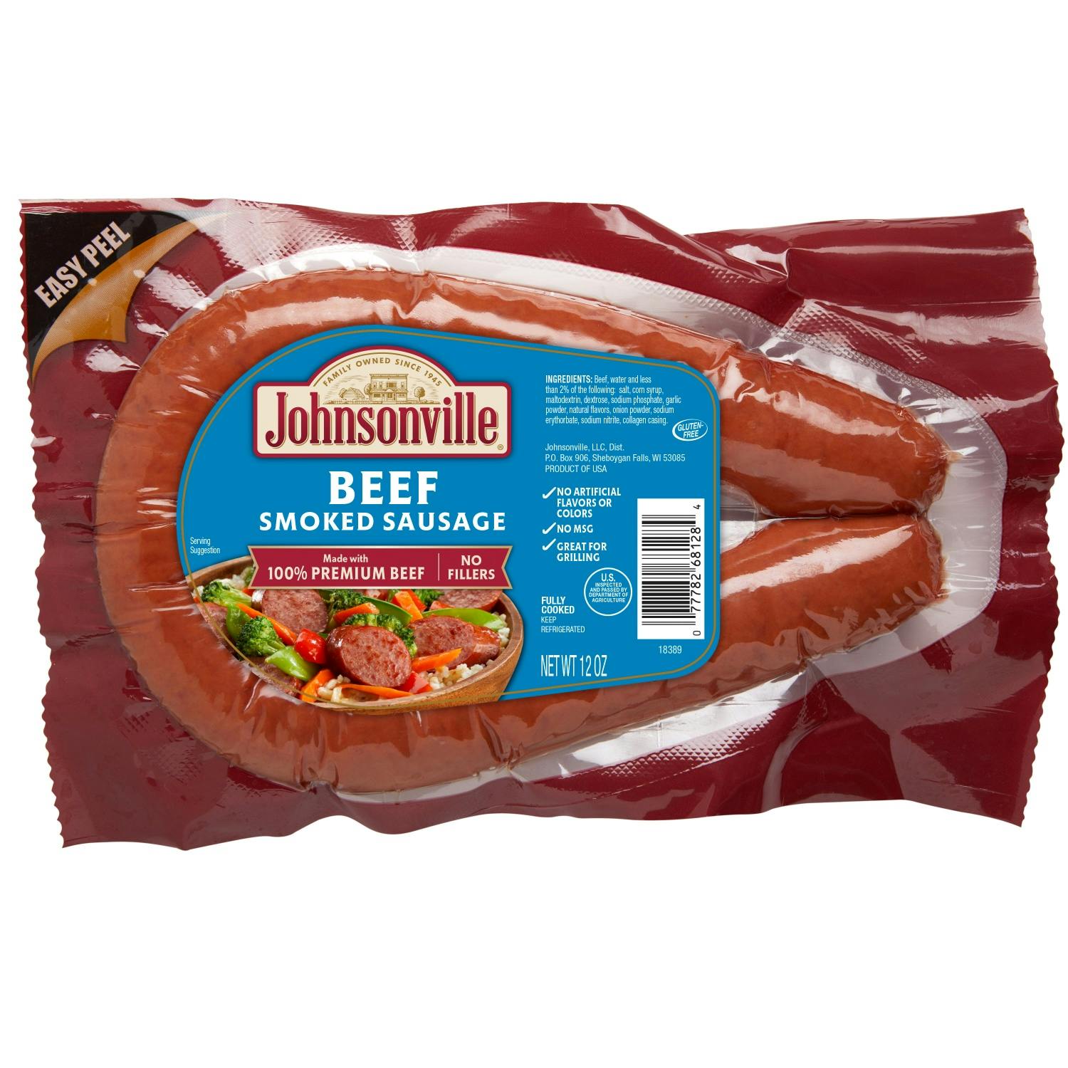 2 Johnsonville Smoked Sausages