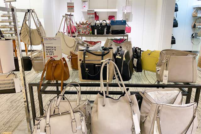 Calvin Klein Handbags, as Low as $39 at Macy's card image