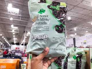 costco girl scout thin mints pretzels