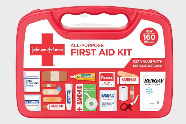Johnson & Johnson All-Purpose First Aid Kit, as Low as $10.49 on Amazon card image