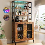 Bar Cabinet with Power Outlets