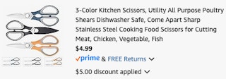 Kitchen Scissors Amazon receipt