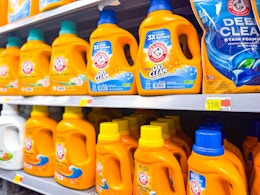 arm-hammer-laundry-detergent on walmart shelves