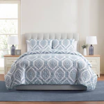 Sea Damask Quilt Set