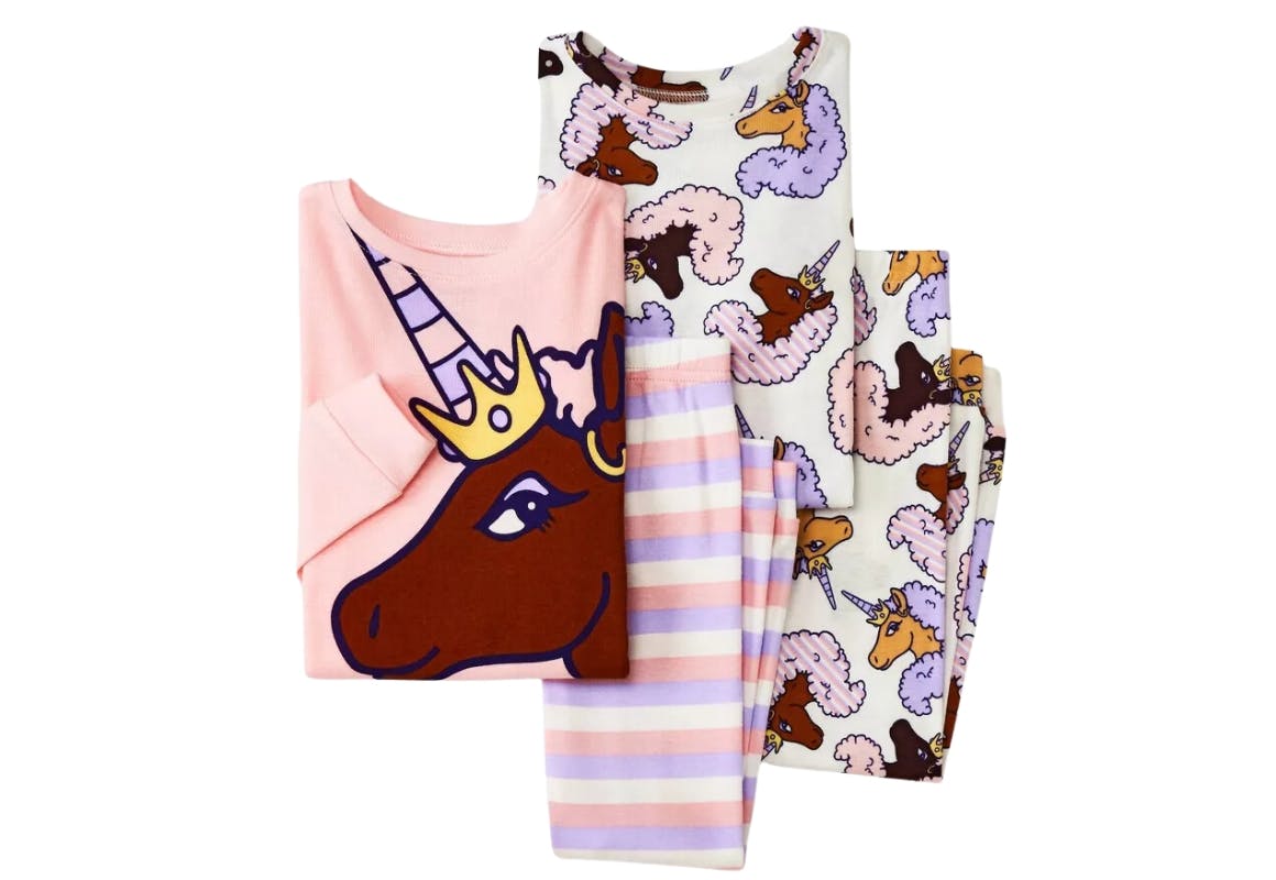 Afro Unicorn Toddler Pajama Set
