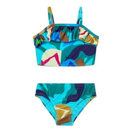 Wonder Nation Baby Ruffle Tankini Set