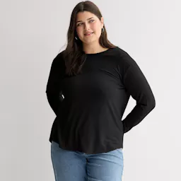 Women's Long Sleeve Crew Neck Top