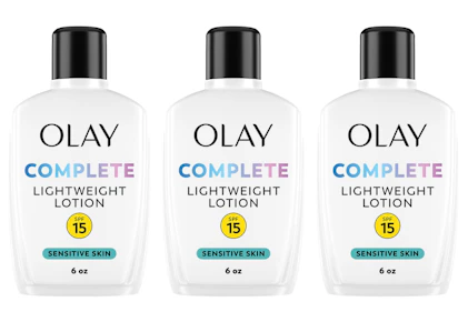 3 Olay Complete Face Lotions