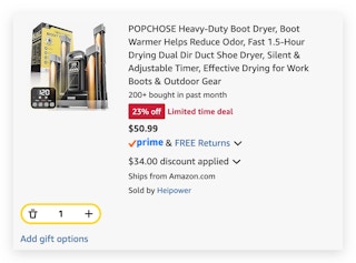 POPCHOSE Heavy Duty Boot Dryer