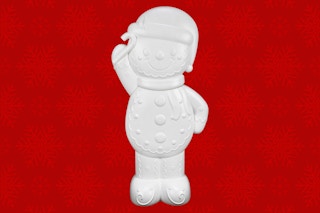 Stock photo of the Holiday Time Gingerbread Man Paint-Your-Own Blow Mold