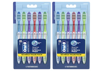 2 Oral-B Toothbrush Packs