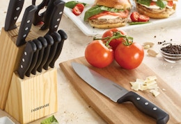 Farberware 22-Piece Never Needs Sharpening Knife Set, Only $14 at Walmart card image