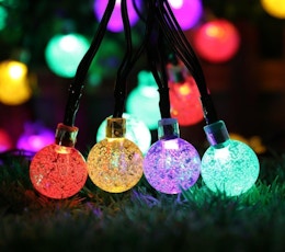 Rainbow-Colored Solar String Lights, as Low as $12.49 on Amazon card image