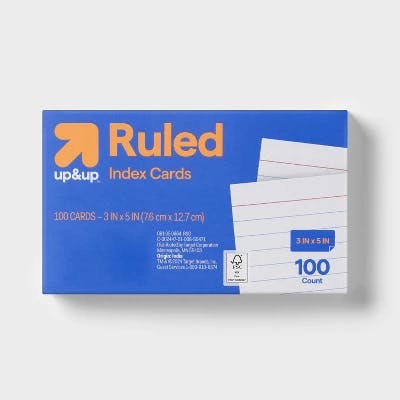 up&up Ruled Index Cards