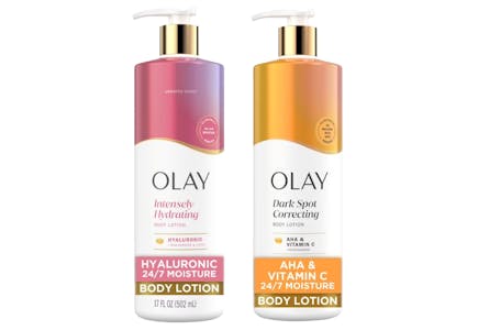 2 Olay Renewing Body Lotions