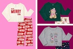 In My Merry Era, Teddy Bear, and Cat holiday pajamas