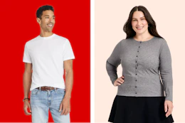 men and women wearing target clothes