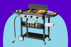 3-burner gas griddle grill