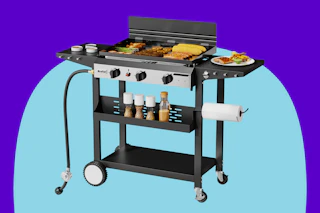 3-burner gas griddle grill