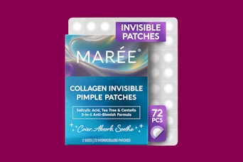 maree pimple patches on a purple background