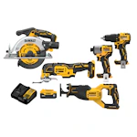 DEWALT 5-Tool Power Tool Combo Kit