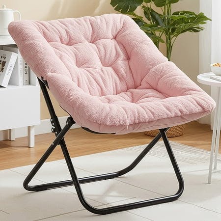 Faux Fur Folding Lounge Chair