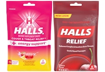 2 Halls Cough Drop Bags