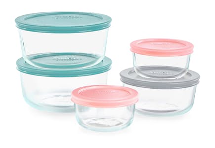 Pyrex Glass Storage Set