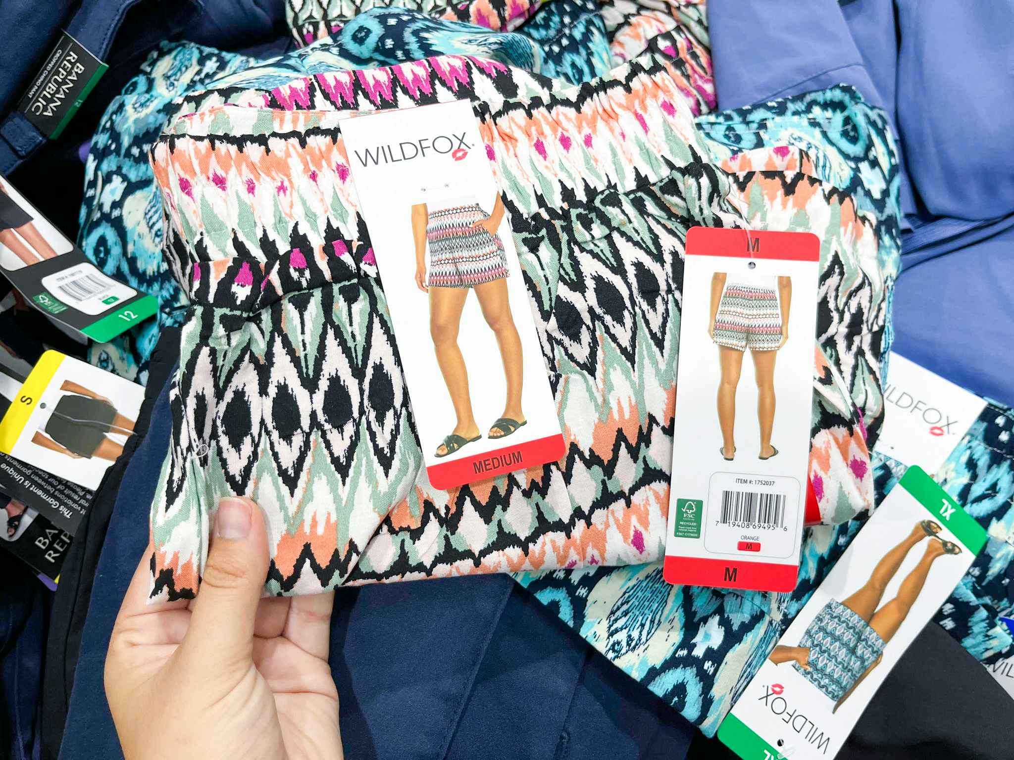 costco wildfox ladies printed short