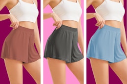 5 Pack Modal Soft Lounge Shorts for Women High Waist Casual Sleepwear Cozy Pajama Bottom Comfy