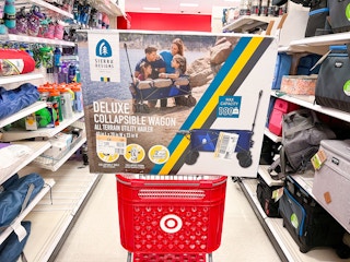 sierra designs wagon box on top of target cart