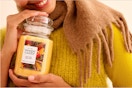 woman holding candle