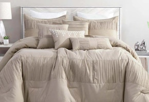 7-Piece Taupe Comforter Set