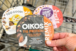 Save on Light + Fit, Oikos, or Too Good & Co. Yogurt With Kroger Grocery Pickup card image