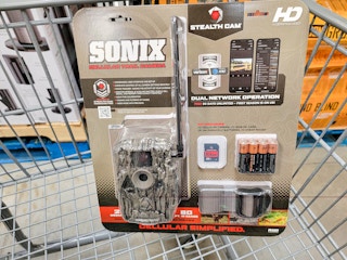 sonix trail camera in a cart